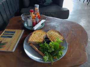 Tuna and cheese sandwich